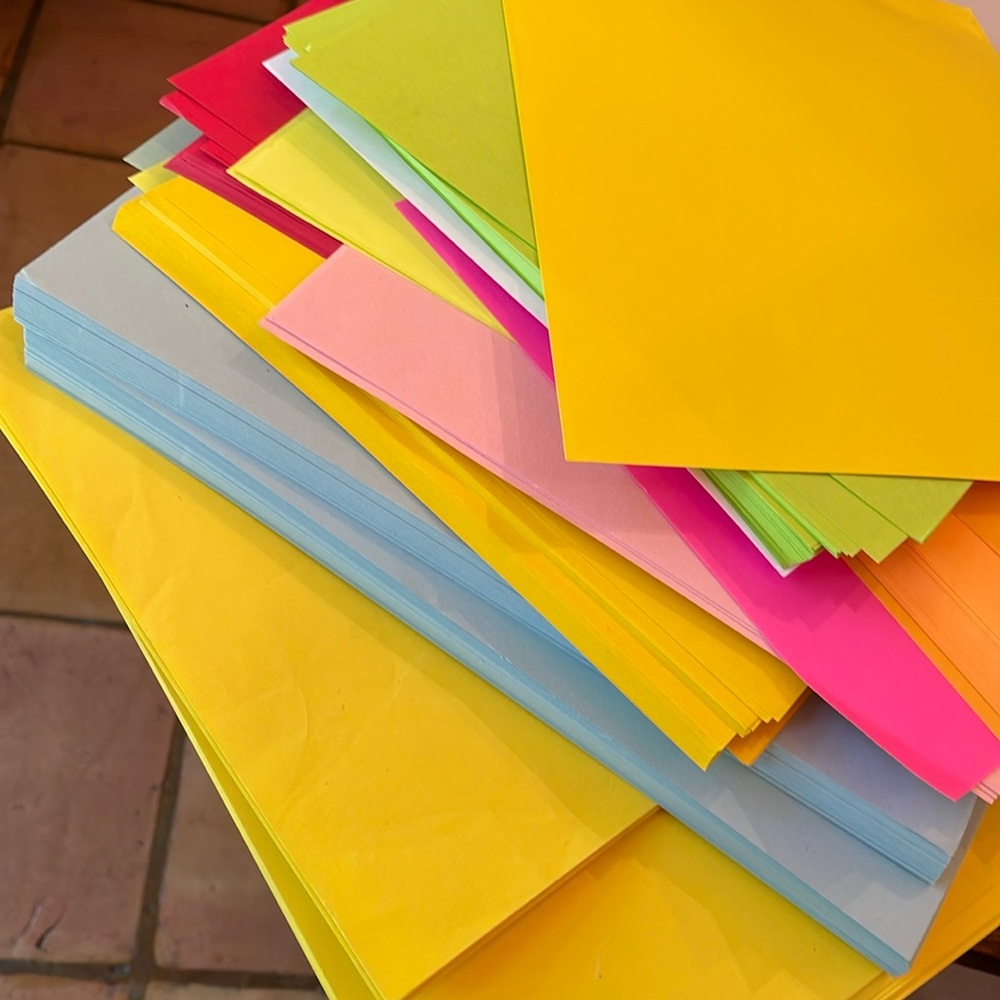 Multi color printer paper
